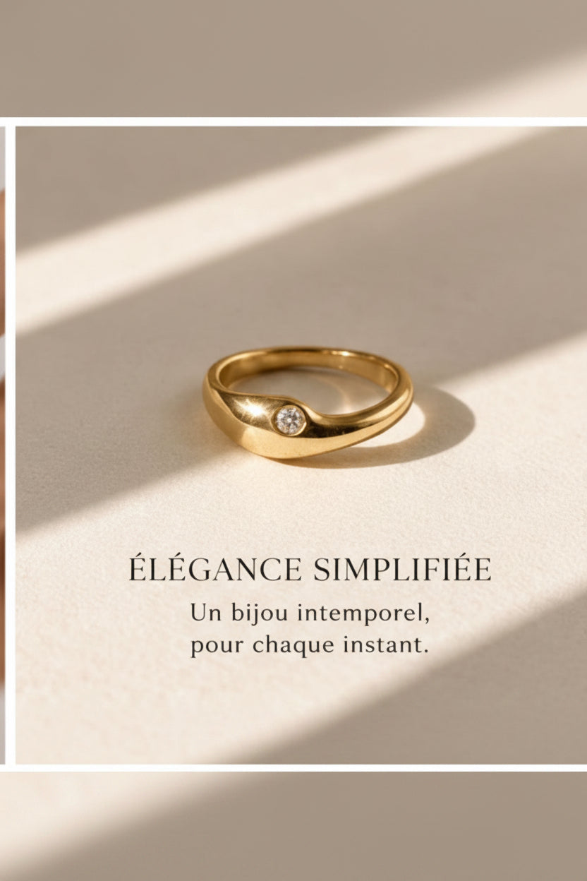 Bague Élégance Dorée ✨