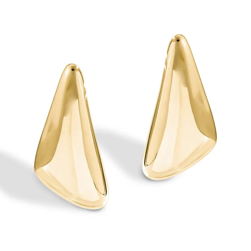 Boucles d'oreilles clous vintage punk en métal lisse pour femme, tendance 2026, style gothique géométrique, bijoux d'oreille, accessoires, cadeau L’AURA