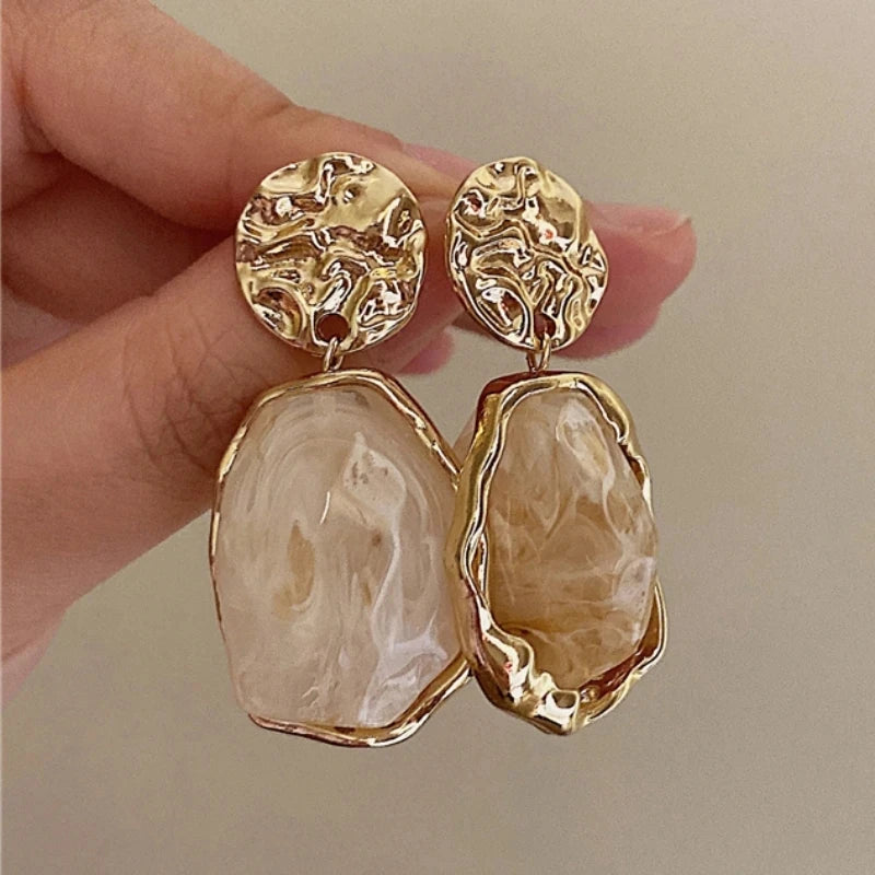 Boucles Résine Géométrique