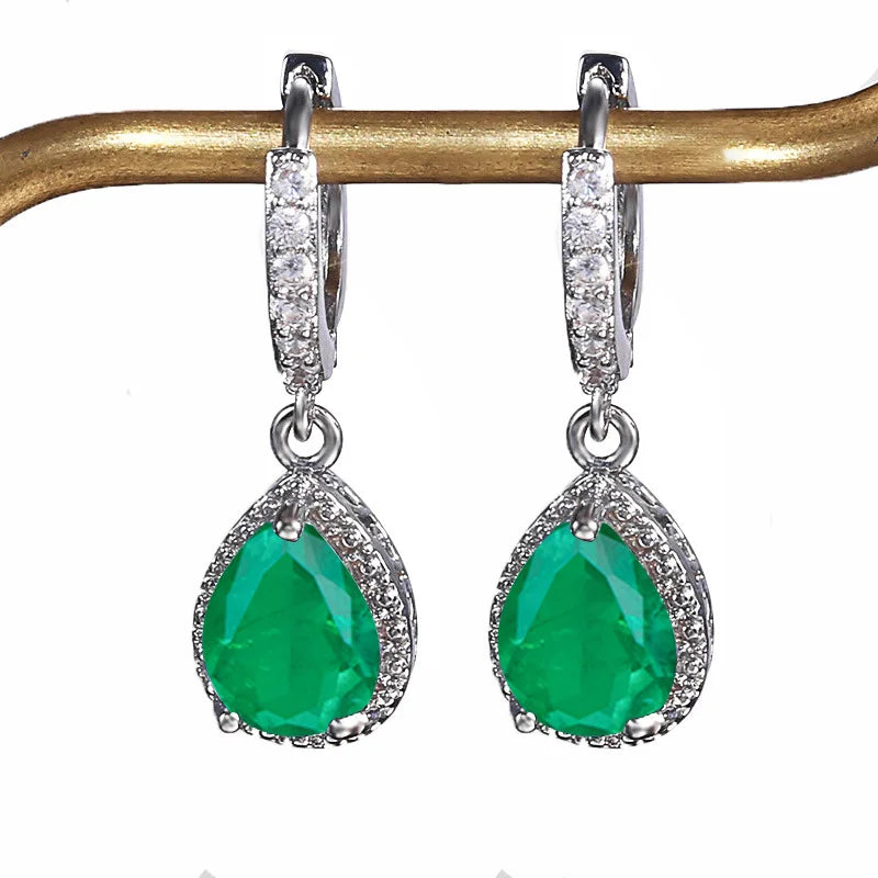 Boucles Tourmaline Paraiba Argent 925 L’AURA