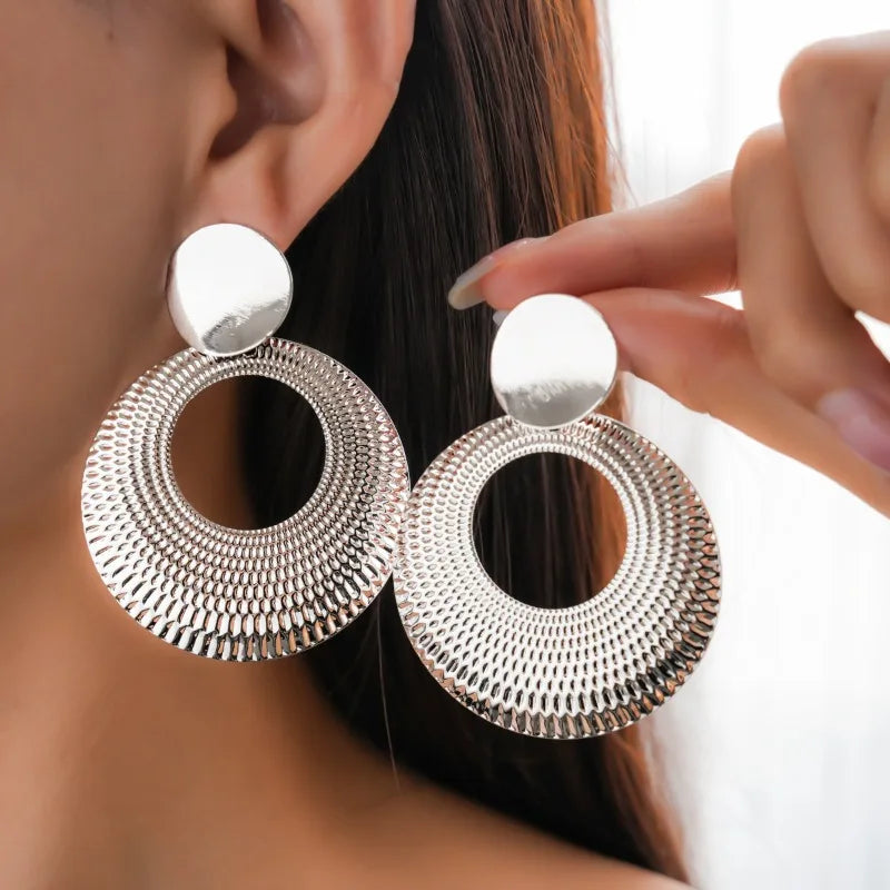 Boucles Pendantes Cercle Creux