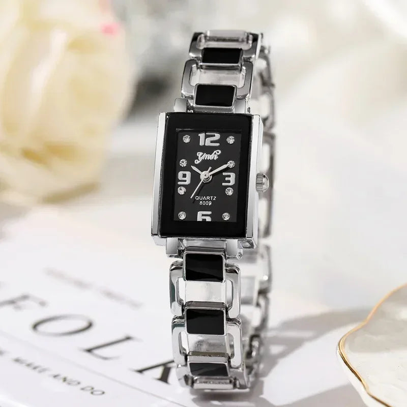 Montre de mode pour femme, version luxe, cadeau, montre-bracelet à quartz, montre décontractée pour femme avec bracelet en céramique et strass, vente chaude L’AURA