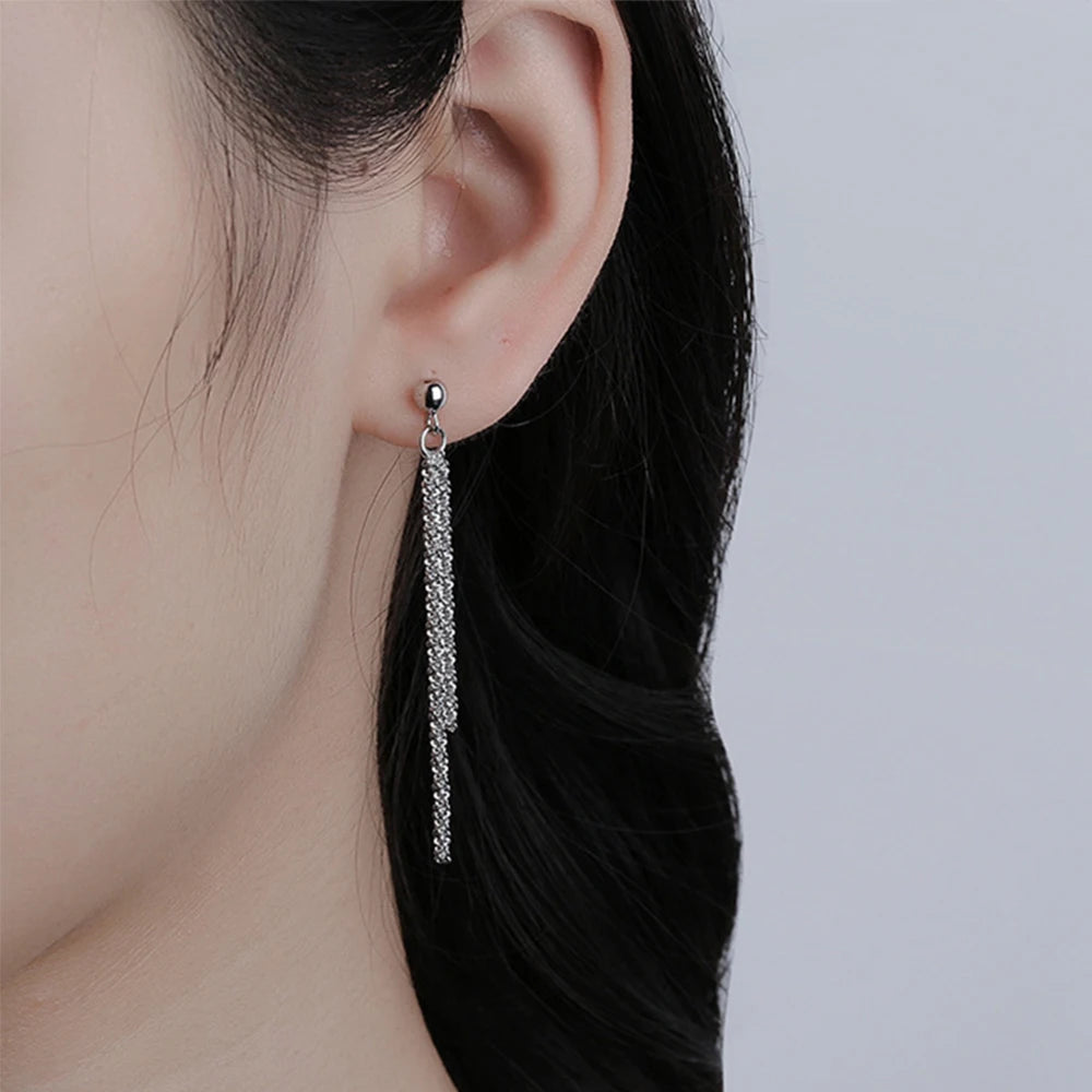 EManco – boucles d'oreilles tendance en acier inoxydable pour femmes, chaîne de calfleur, aucun perçage requis, manchettes d'oreille, bijoux L’AURA