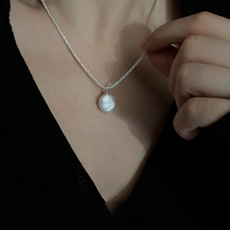 Collier Coquillage Minimaliste Argent 925 L’AURA