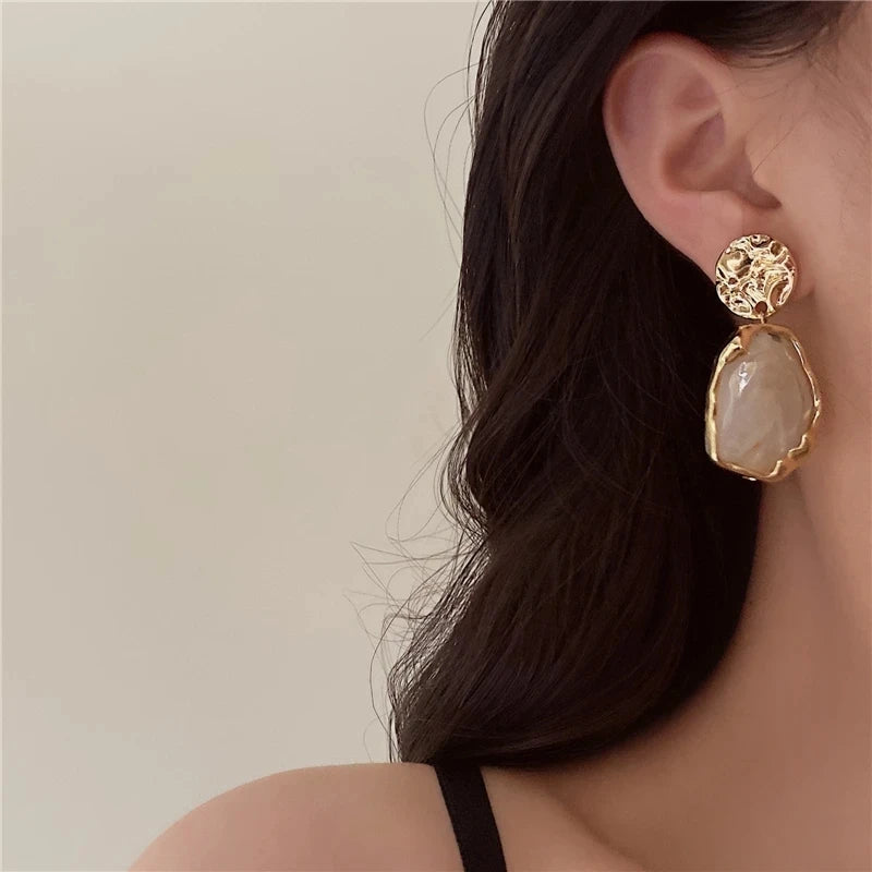 Boucles Résine Géométrique
