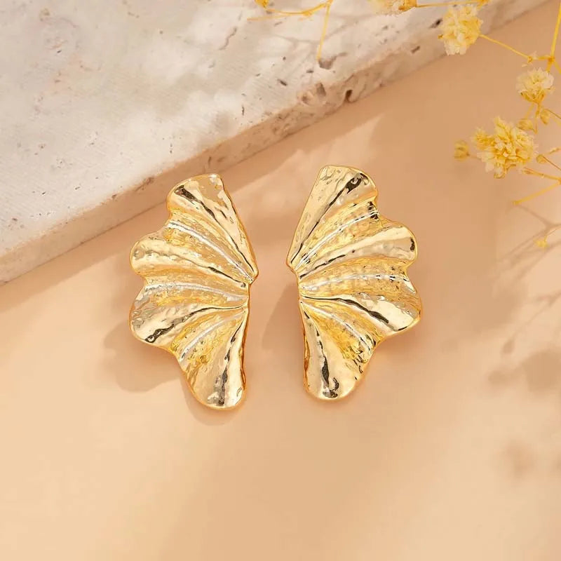 Boucles Pétale Vintage Irrégulières
