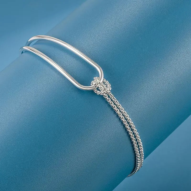 Bracelet Nœud Irrégulier Argent 925 L’AURA