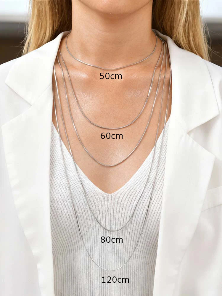 Women's Heart Link Choker Necklace, Stainless Steel Jewelry, Girlfriend Gift
