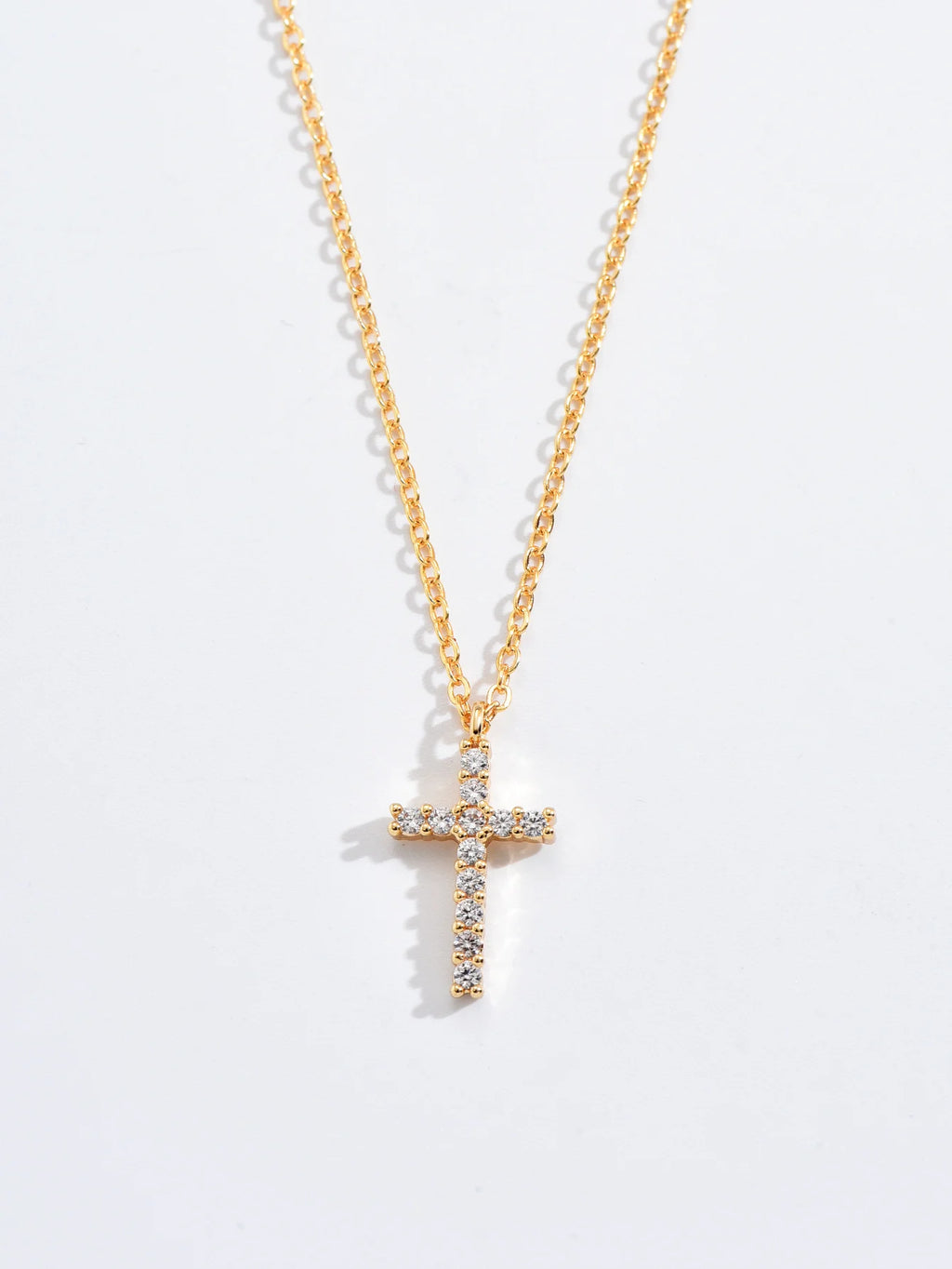 Collier Croix Zircon Chaîne Clavicule L’AURA