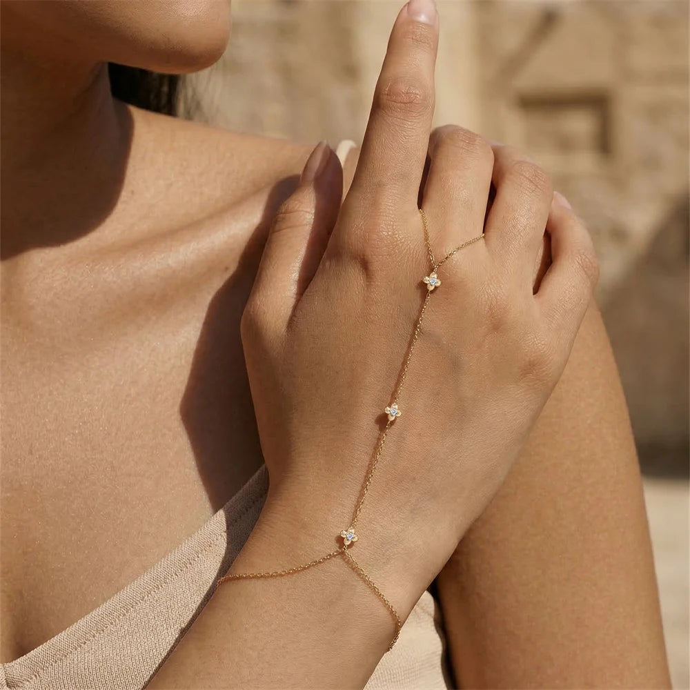 Bracelet Étoile Zircon Argent 925 L’AURA