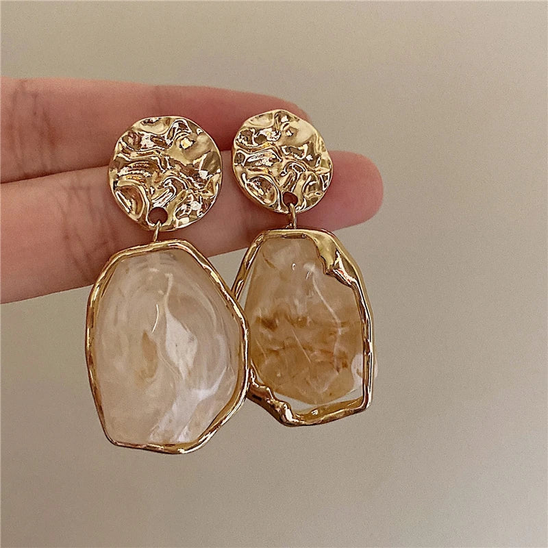 Boucles Résine Géométrique