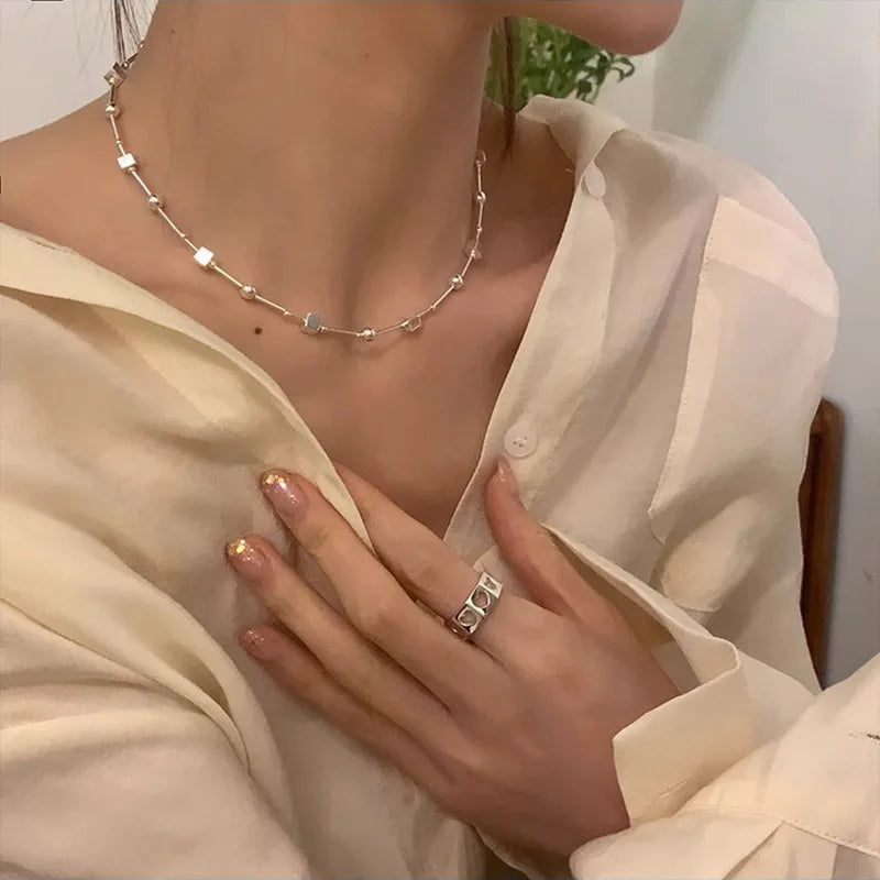 Collier Coquillage Minimaliste Argent 925 L’AURA