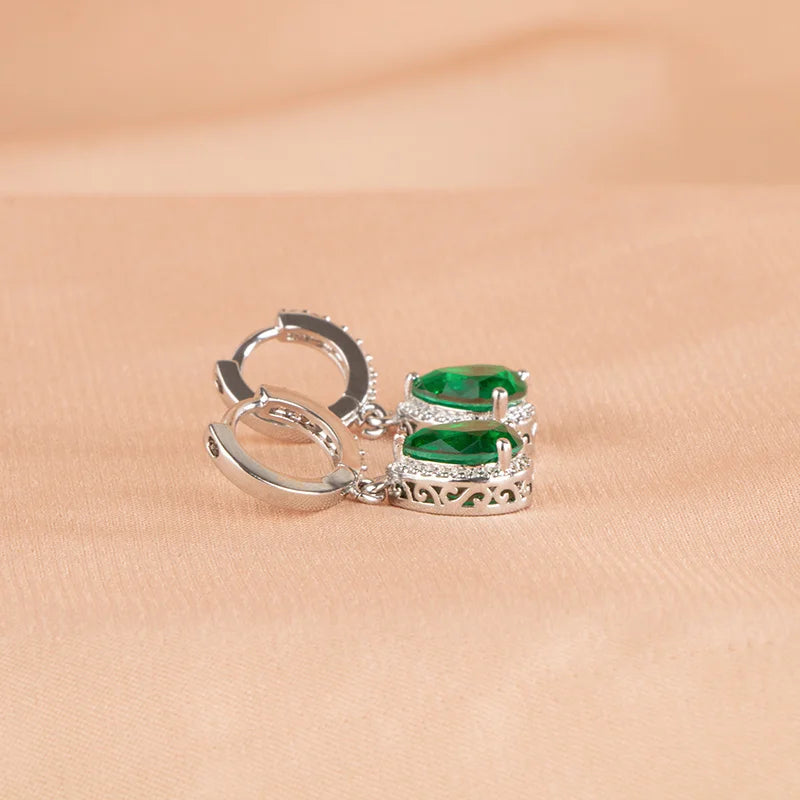 Boucles Tourmaline Paraiba Argent 925 L’AURA