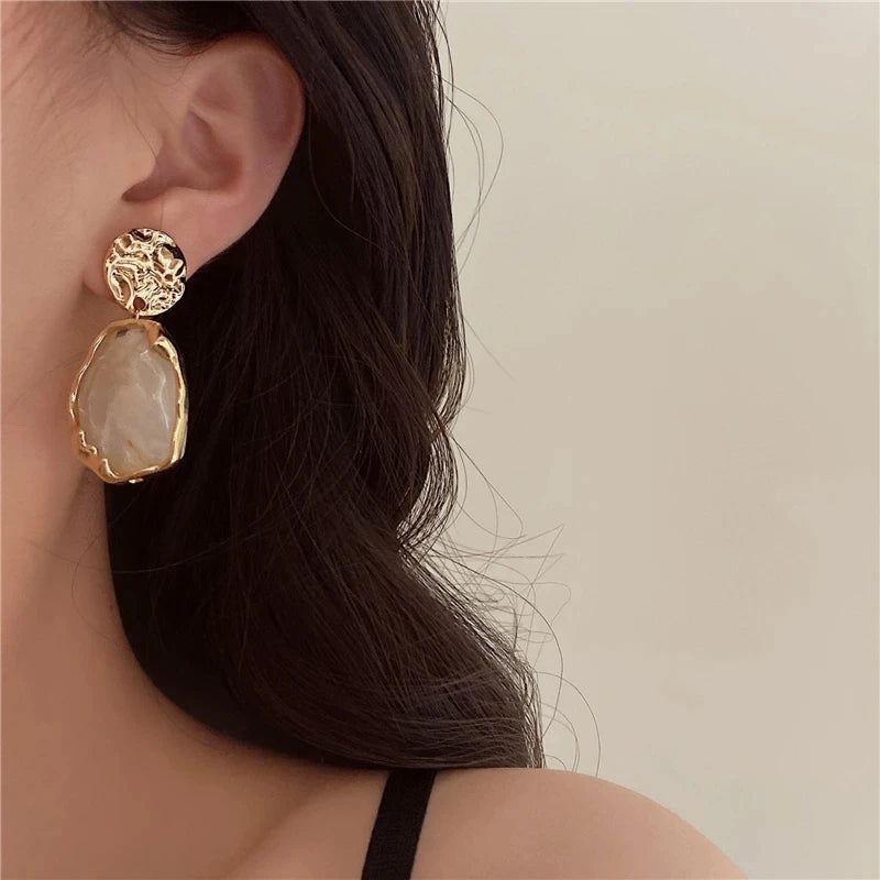 Boucles Résine Géométrique
