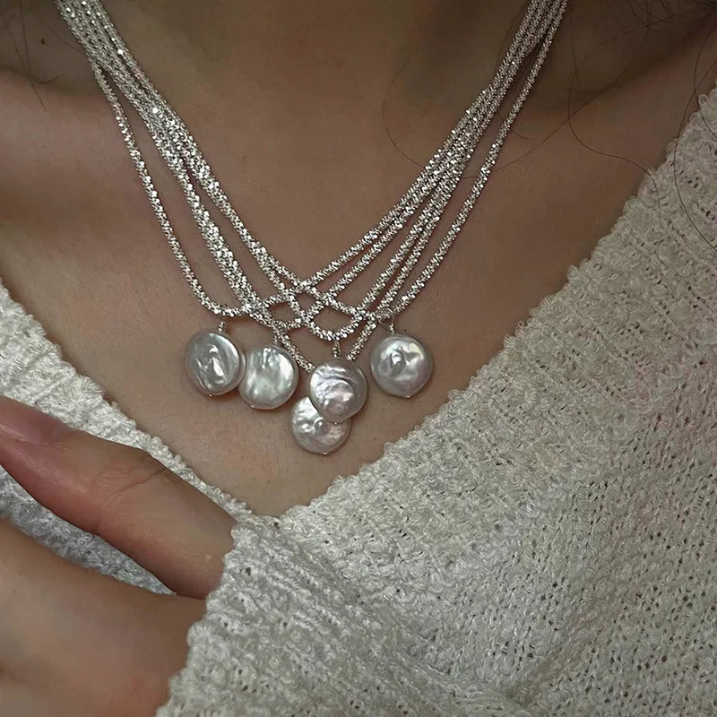 Collier Coquillage Minimaliste Argent 925 L’AURA