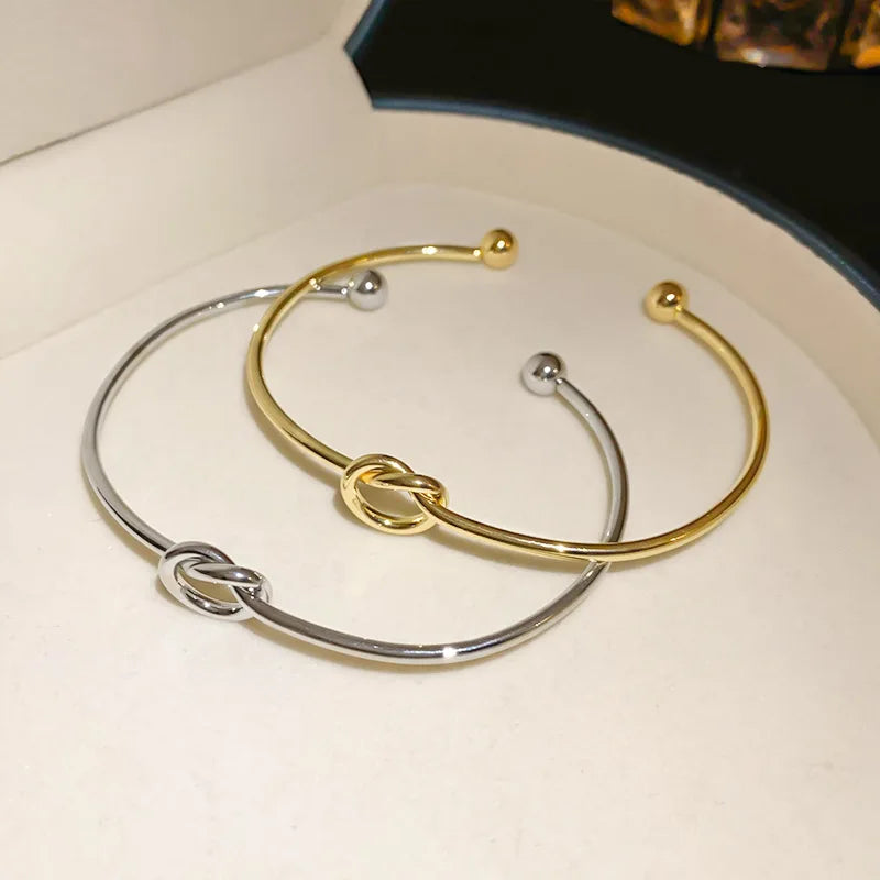 Bracelets en acier inoxydable Vintage pour hommes et femmes, Texture torsadée tissée, bijoux de déclaration, Streetwear, cadeaux gothiques L’AURA