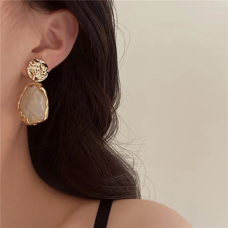 Boucles Résine Géométrique