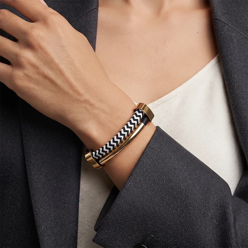 Ensemble Collier Bracelet Tube Hip-Hop L’AURA