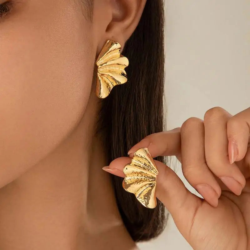 Boucles Pétale Vintage Irrégulières