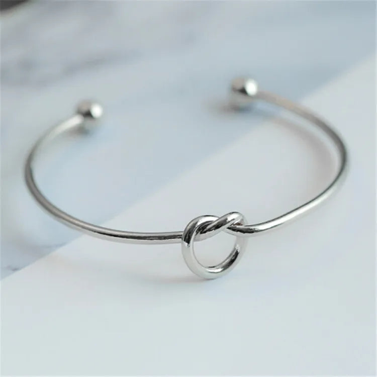Bracelets en acier inoxydable Vintage pour hommes et femmes, Texture torsadée tissée, bijoux de déclaration, Streetwear, cadeaux gothiques L’AURA