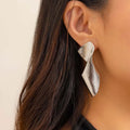 Boucles d'oreilles clous vintage punk en métal lisse pour femme, tendance 2026, style gothique géométrique, bijoux d'oreille, accessoires, cadeau L’AURA
