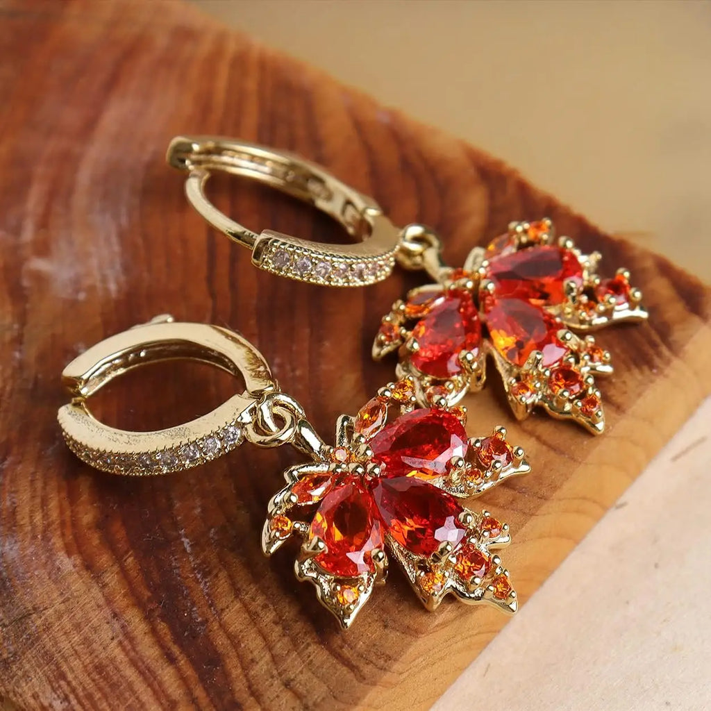 Boucles d'oreilles pendantes en strass CZ pour femmes, petites boucles d'oreilles pendantes en feuille d'or, pour bal de mariage, bijoux à la mode, cadeau