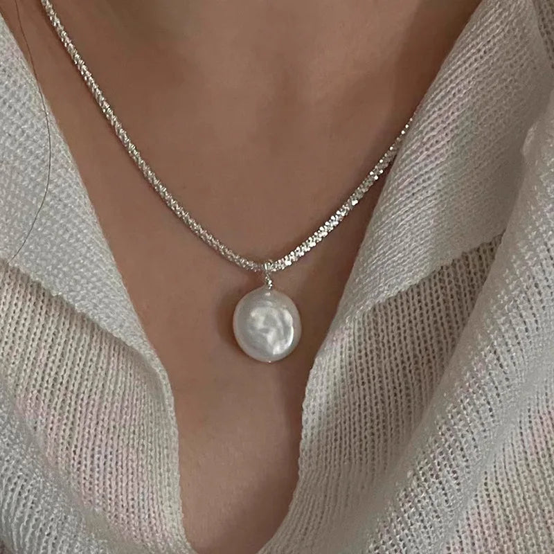 Collier Coquillage Minimaliste Argent 925 L’AURA