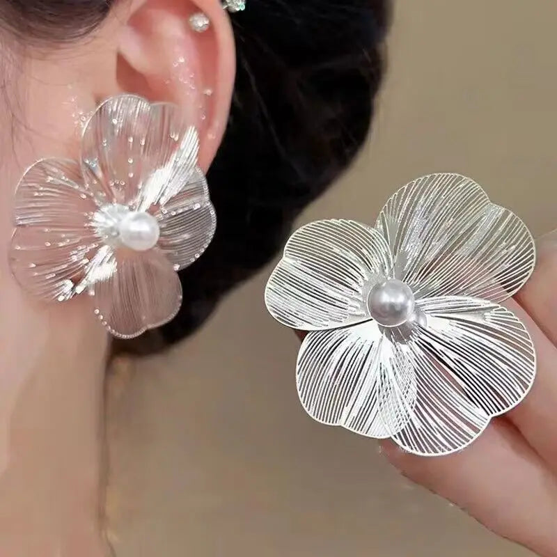 Boucles d'oreilles longues à pampilles en biscuits exagérées pour filles, boucles d'oreilles pendantes ChimFlower, personnalisées, bijoux de fête uniques L’AURA