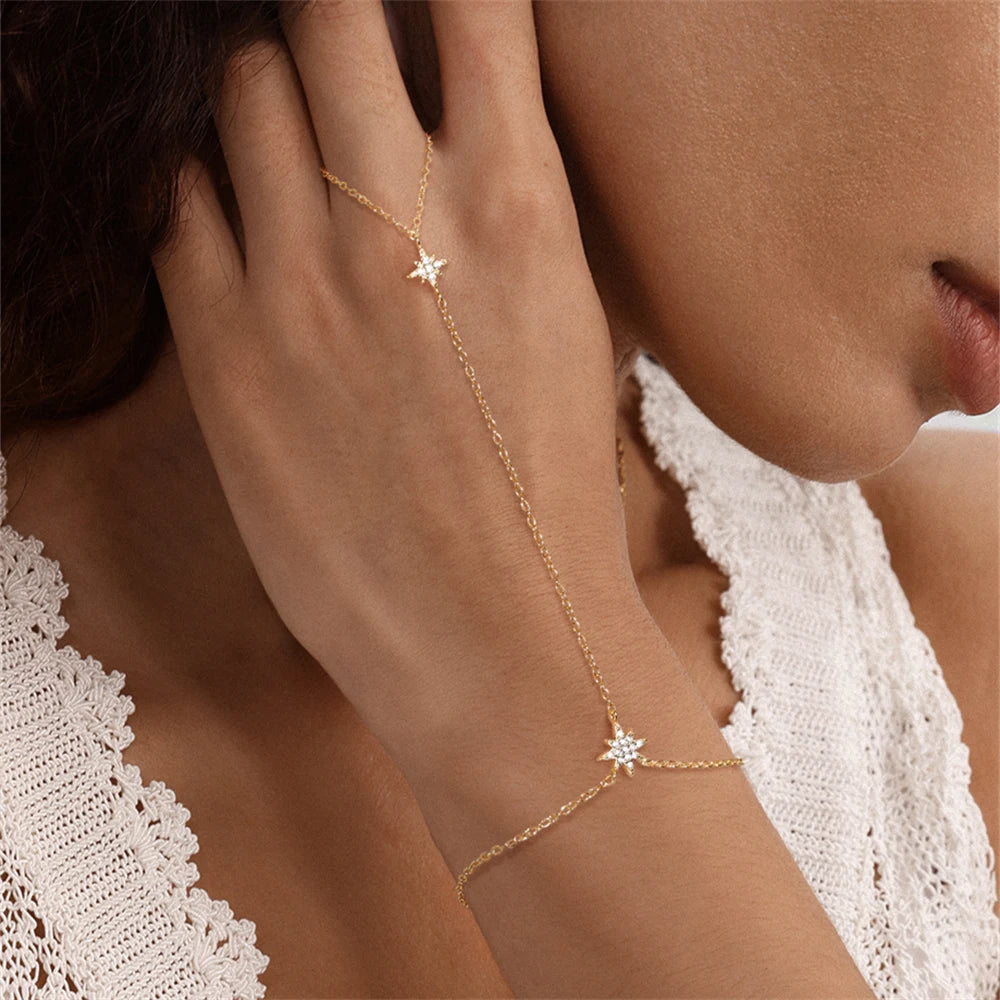 Bracelet Étoile Zircon Argent 925 L’AURA