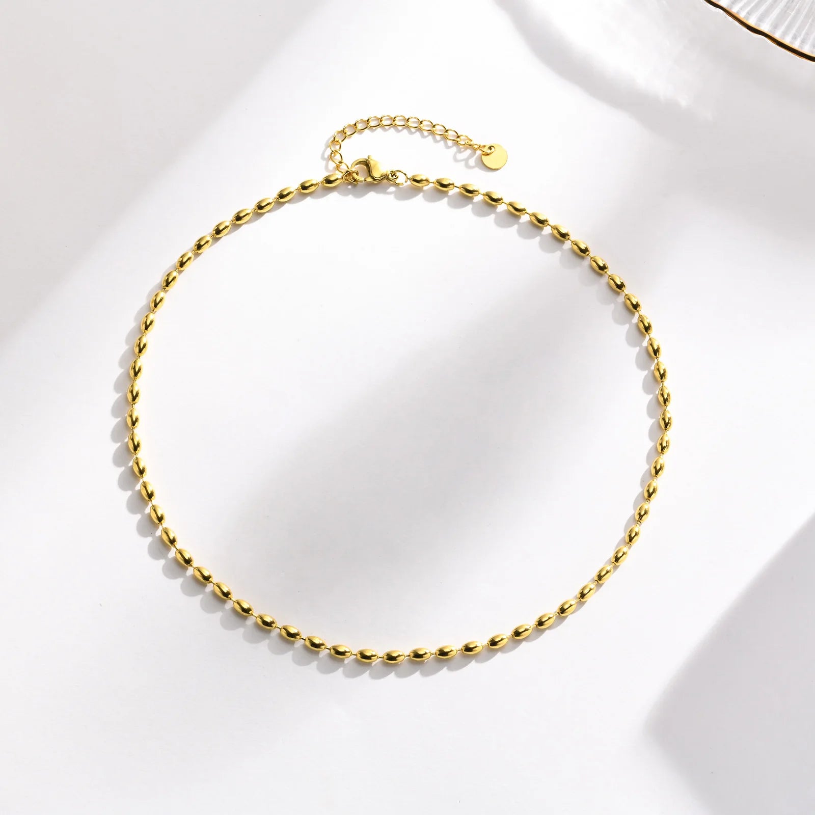 Vnox-Collier de la présidence pour femmes, collier en acier inoxydable, 18K Sweatshirts Gold Document, bijoux cadeaux pour filles, collier IkBeads JOChoker, ChimRugby L’AURA