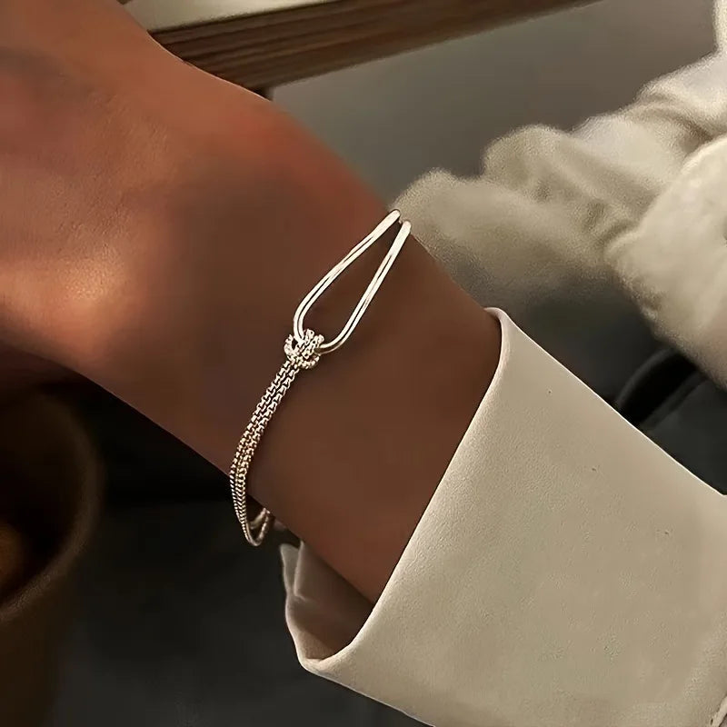 Bracelet Nœud Irrégulier Argent 925 L’AURA