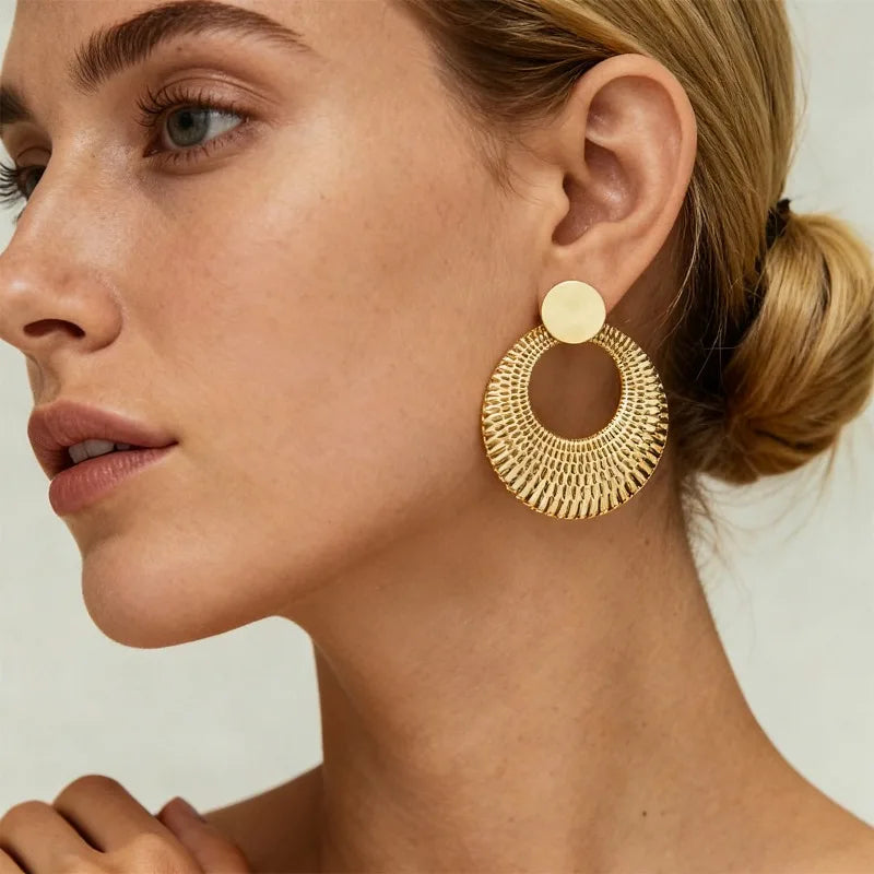 Boucles Pendantes Cercle Creux