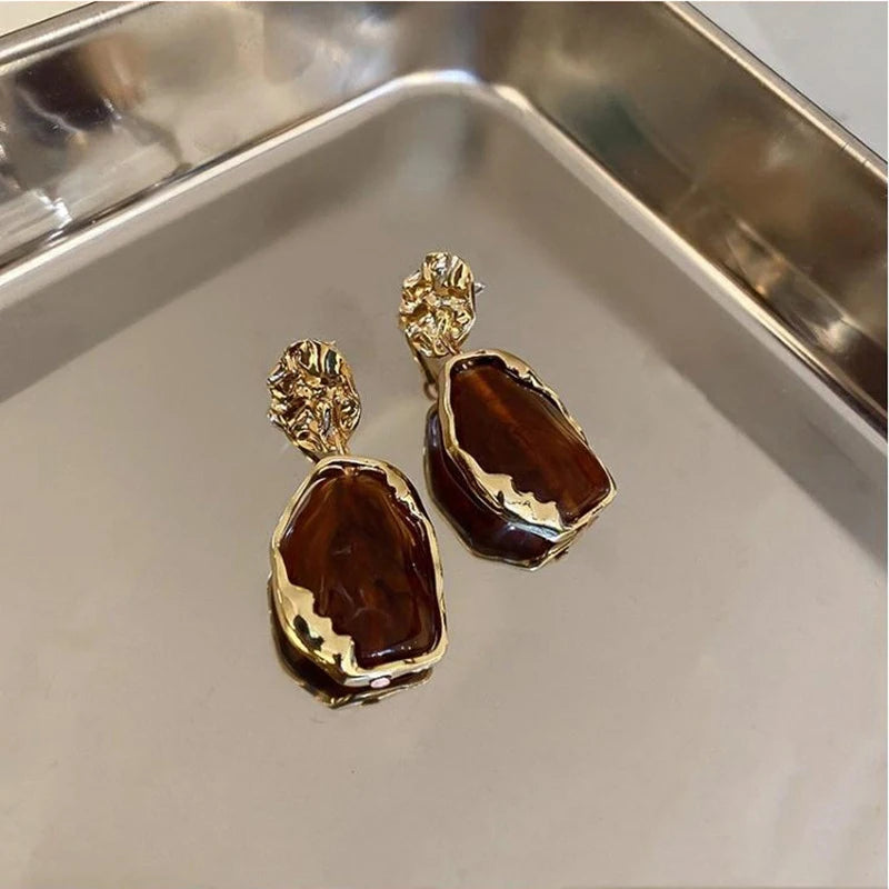 Boucles Résine Géométrique