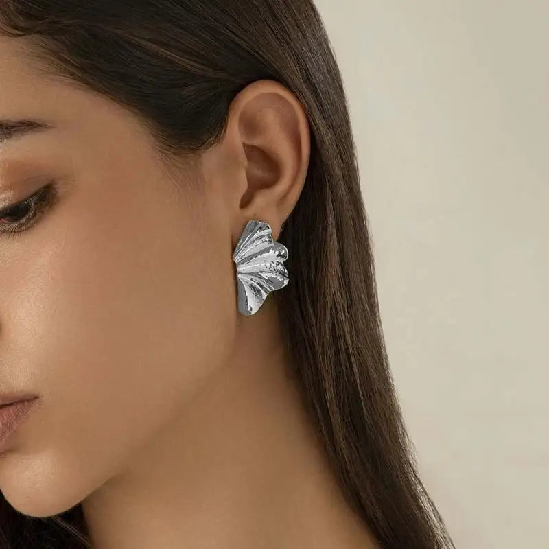 Boucles Pétale Vintage Irrégulières