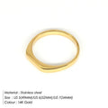 Bague signet carrée minimaliste en acier inoxydable eManco, fine et élégante, pour femme, bijoux fantaisie, cadeau.