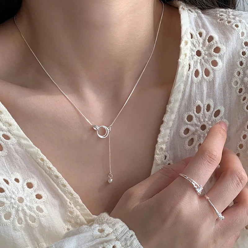 Collier Pendentif Géométrique Argent 925 L’AURA