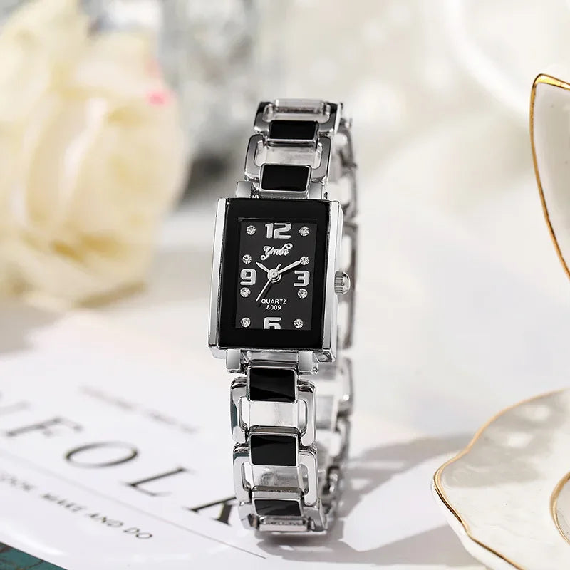 Montre de mode pour femme, version luxe, cadeau, montre-bracelet à quartz, montre décontractée pour femme avec bracelet en céramique et strass, vente chaude L’AURA