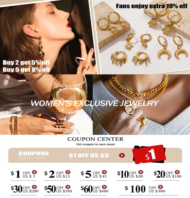 EILIECK 316L acier inoxydable 18K plaqué or perle pendentif collier boucles d'oreilles ensemble de bijoux pour les femmes étanche bijoux de mode L’AURA