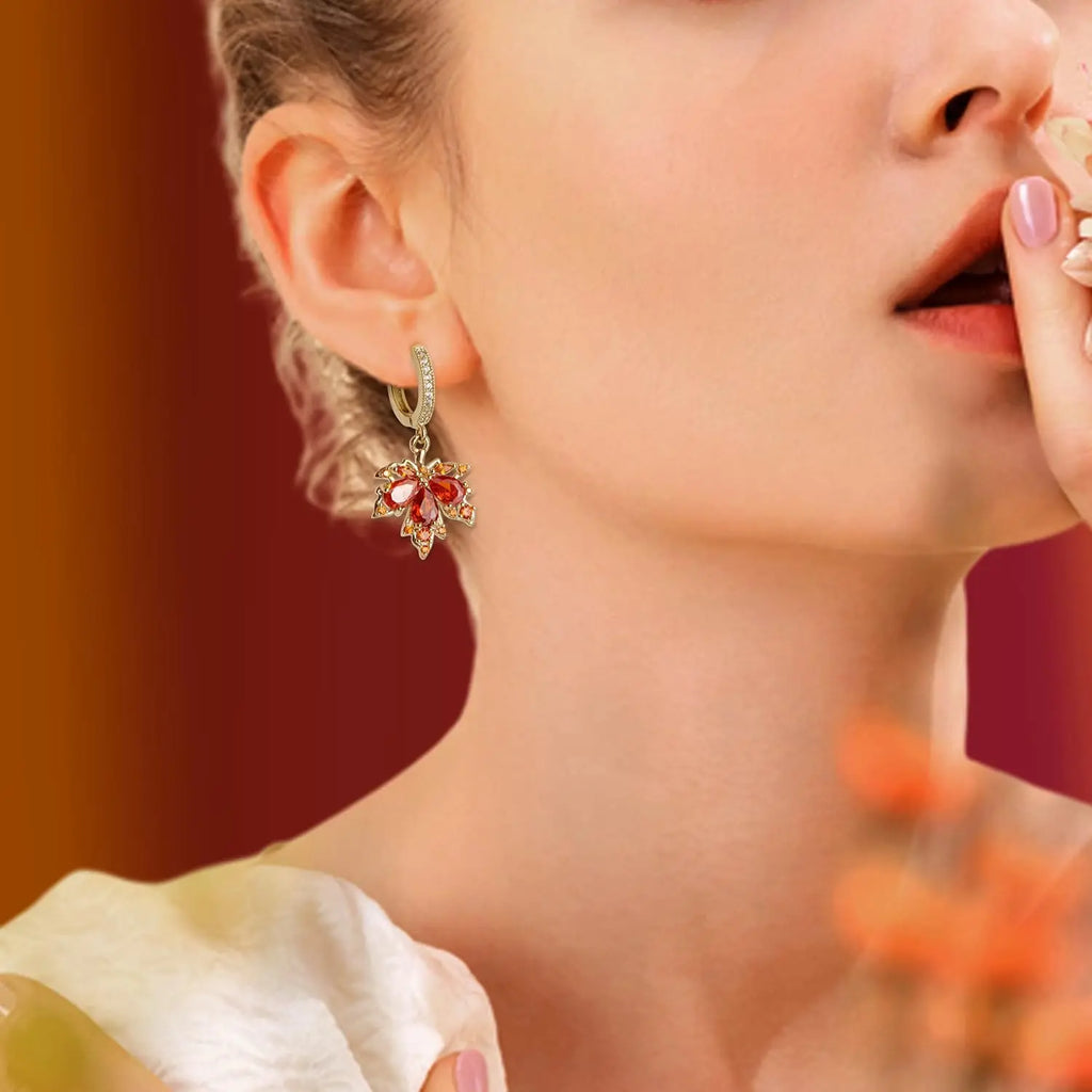 Boucles d'oreilles pendantes en strass CZ pour femmes, petites boucles d'oreilles pendantes en feuille d'or, pour bal de mariage, bijoux à la mode, cadeau