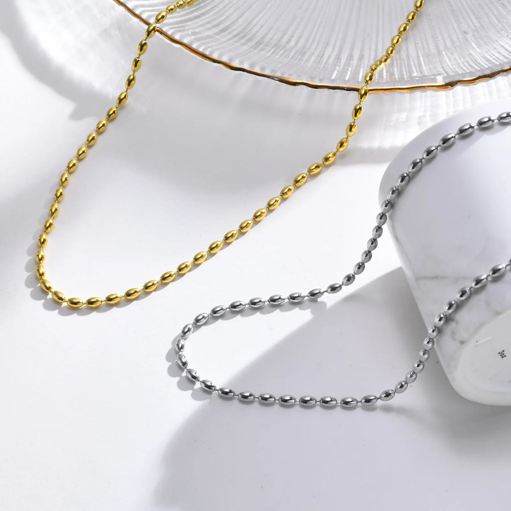Vnox-Collier de la présidence pour femmes, collier en acier inoxydable, 18K Sweatshirts Gold Document, bijoux cadeaux pour filles, collier IkBeads JOChoker, ChimRugby L’AURA