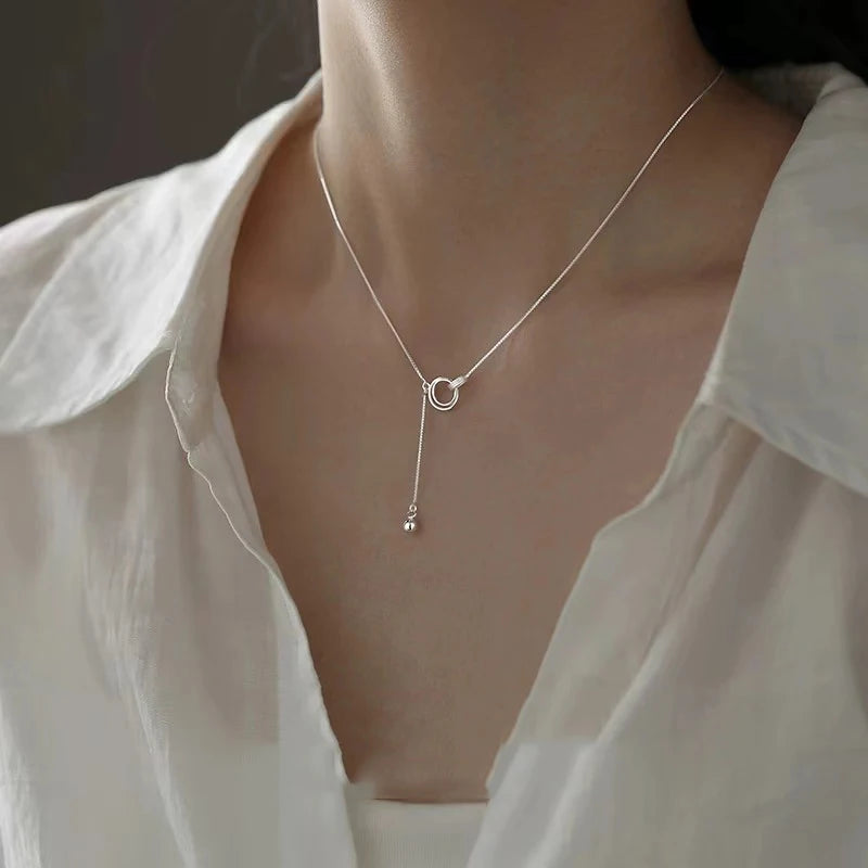Collier Pendentif Géométrique Argent 925 L’AURA