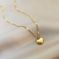 Collier d'amour en acier inoxydable pour femmes, Style d'été, chaîne de clavicule, couleur or 18 carats, bijoux à la mode, cadeau L’AURA