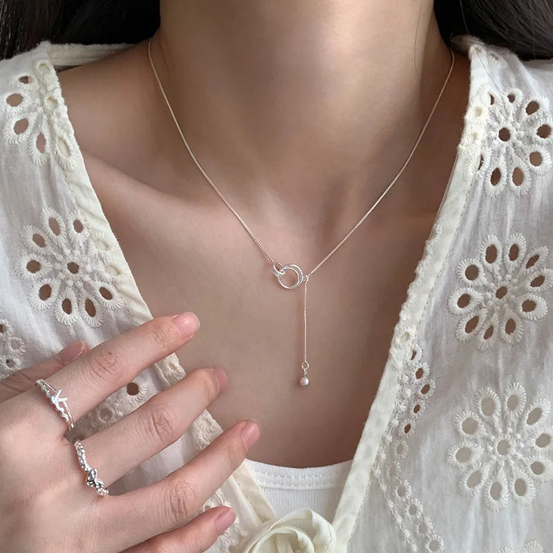 Collier Pendentif Géométrique Argent 925 L’AURA