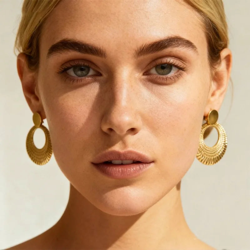 Boucles Pendantes Cercle Creux