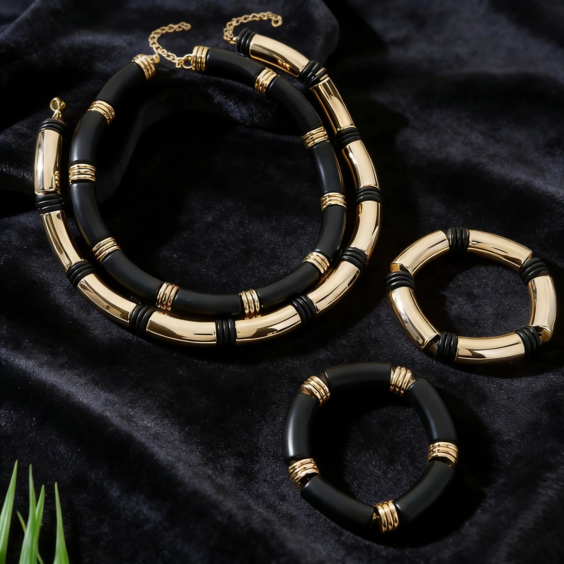 Ensemble Collier Bracelet Tube Hip-Hop L’AURA