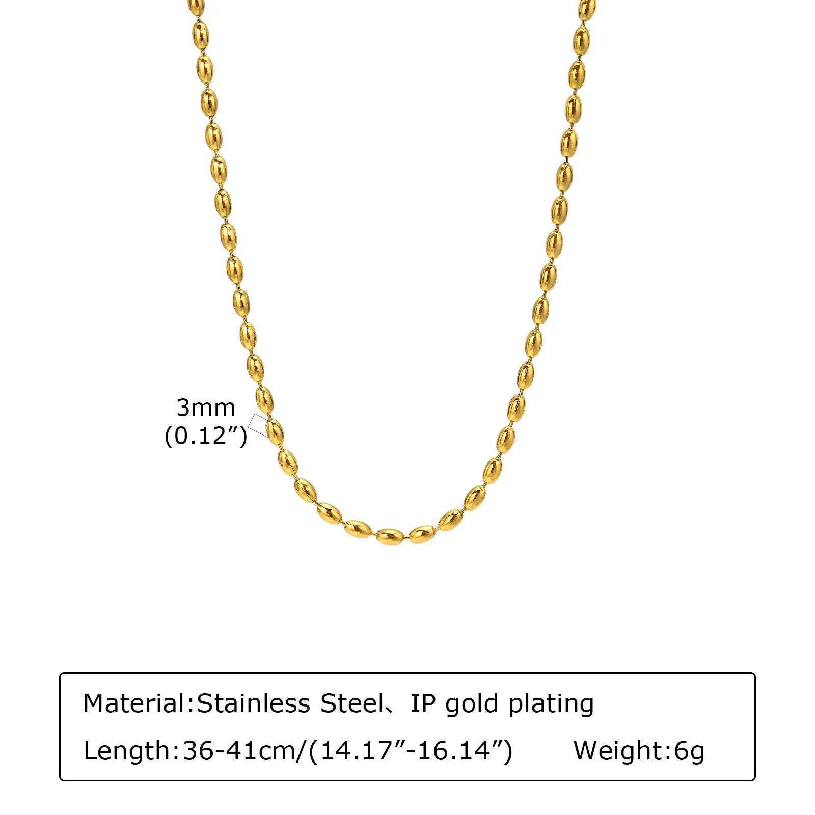 Vnox-Collier de la présidence pour femmes, collier en acier inoxydable, 18K Sweatshirts Gold Document, bijoux cadeaux pour filles, collier IkBeads JOChoker, ChimRugby L’AURA