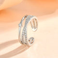 Bagues de fiançailles réglables en argent Sterling 925 pour femmes, bijoux élégants, accessoires pour dames, cadeaux L’AURA