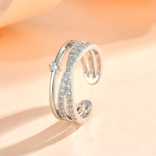 Bagues de fiançailles réglables en argent Sterling 925 pour femmes, bijoux élégants, accessoires pour dames, cadeaux L’AURA