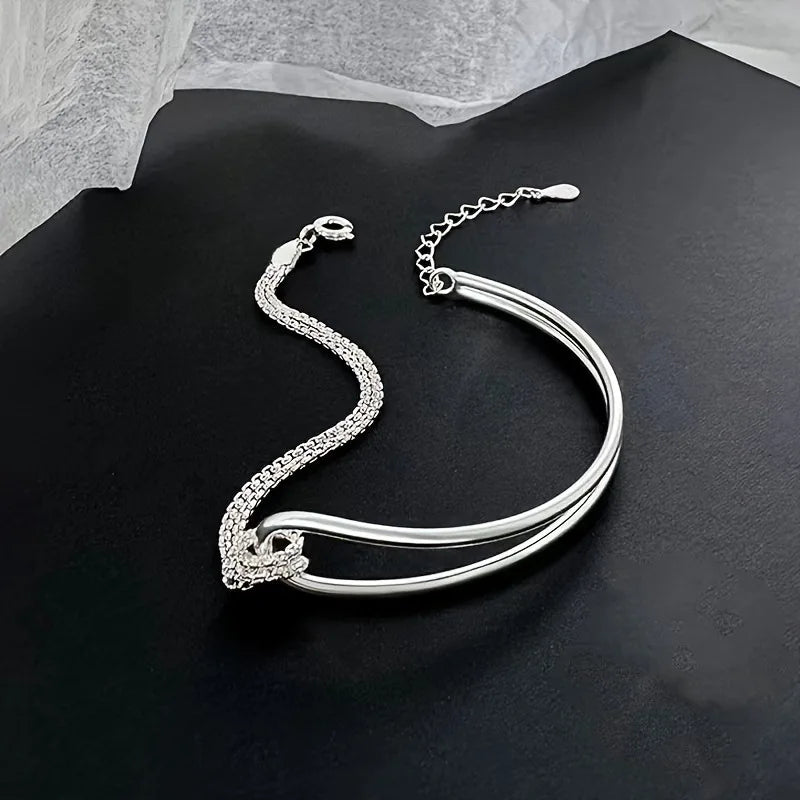 Bracelet Nœud Irrégulier Argent 925 L’AURA
