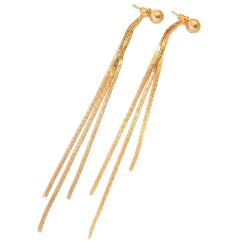 Boucles Pampilles Métalliques Longues